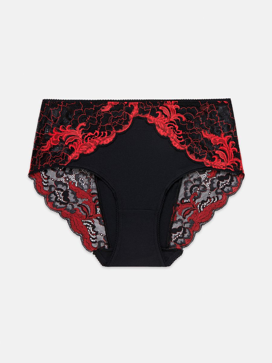 תחתוני כותנה תחרה עשירה