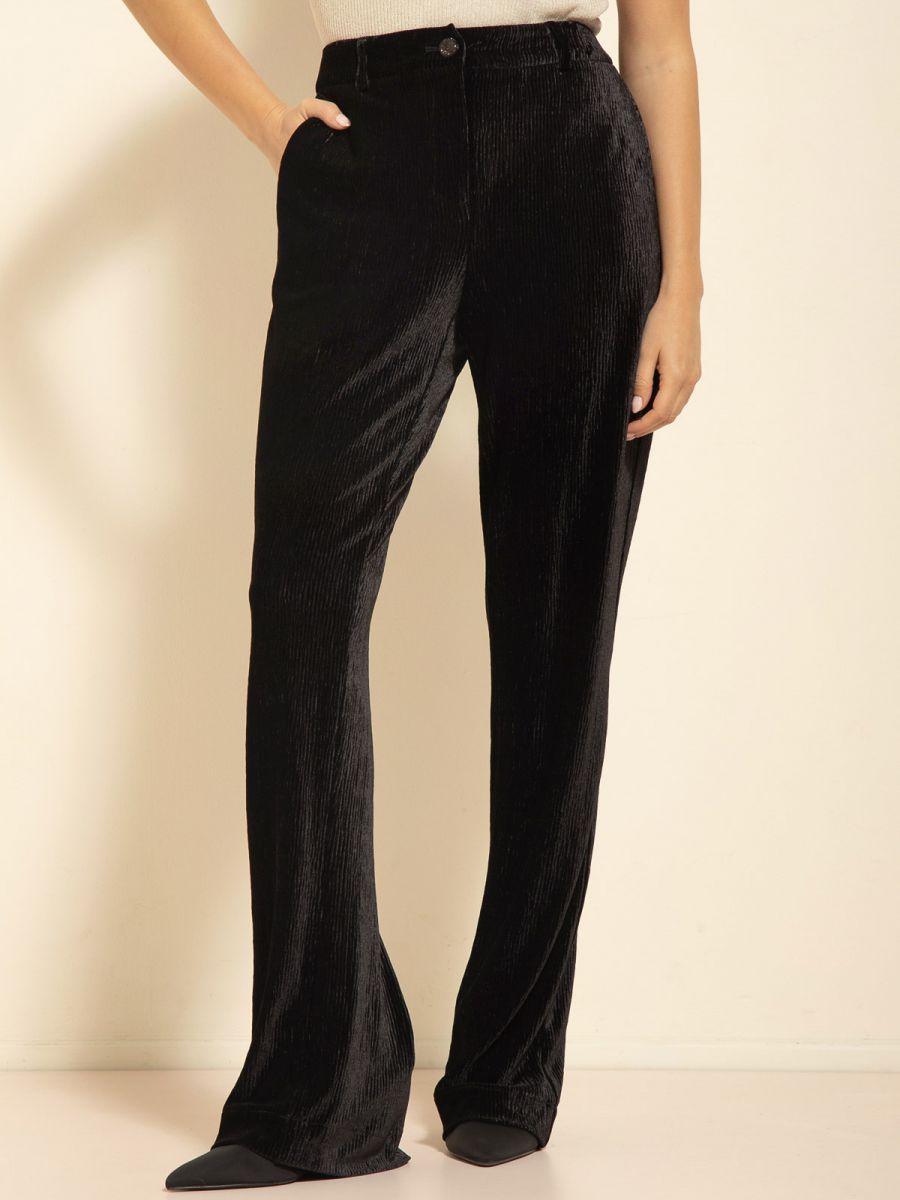 מכנסי  קטיפה פליסה