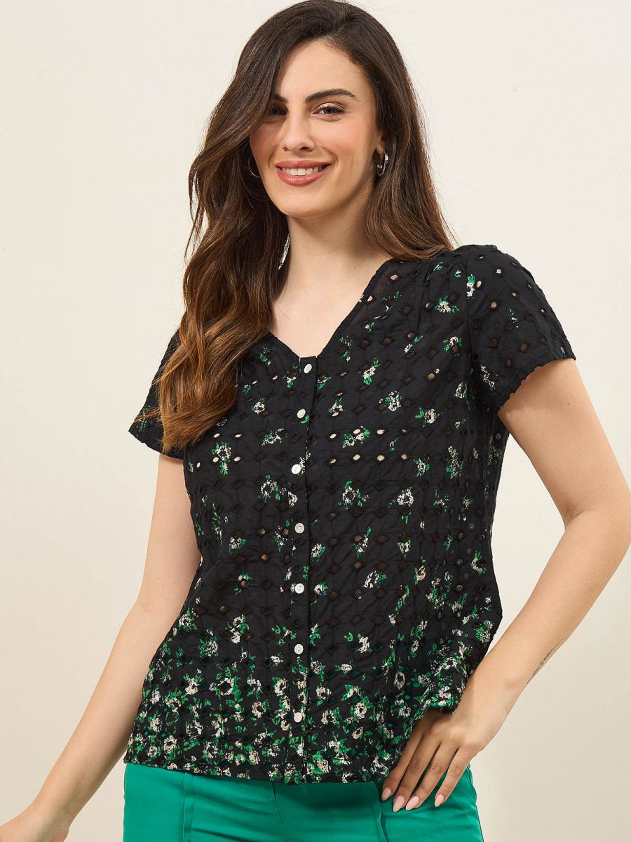 חולצה וואל רקומה  CO