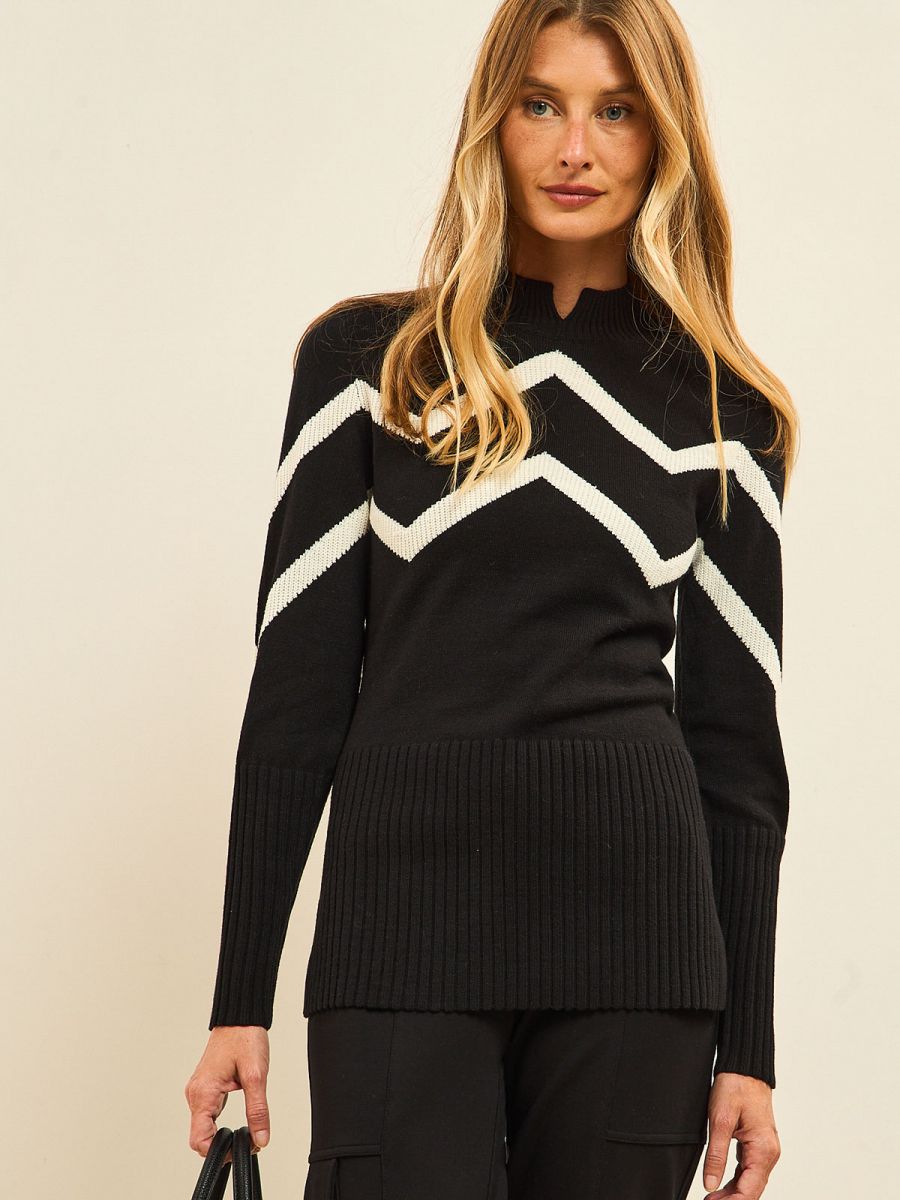 סריג בדוגמא זיג זג