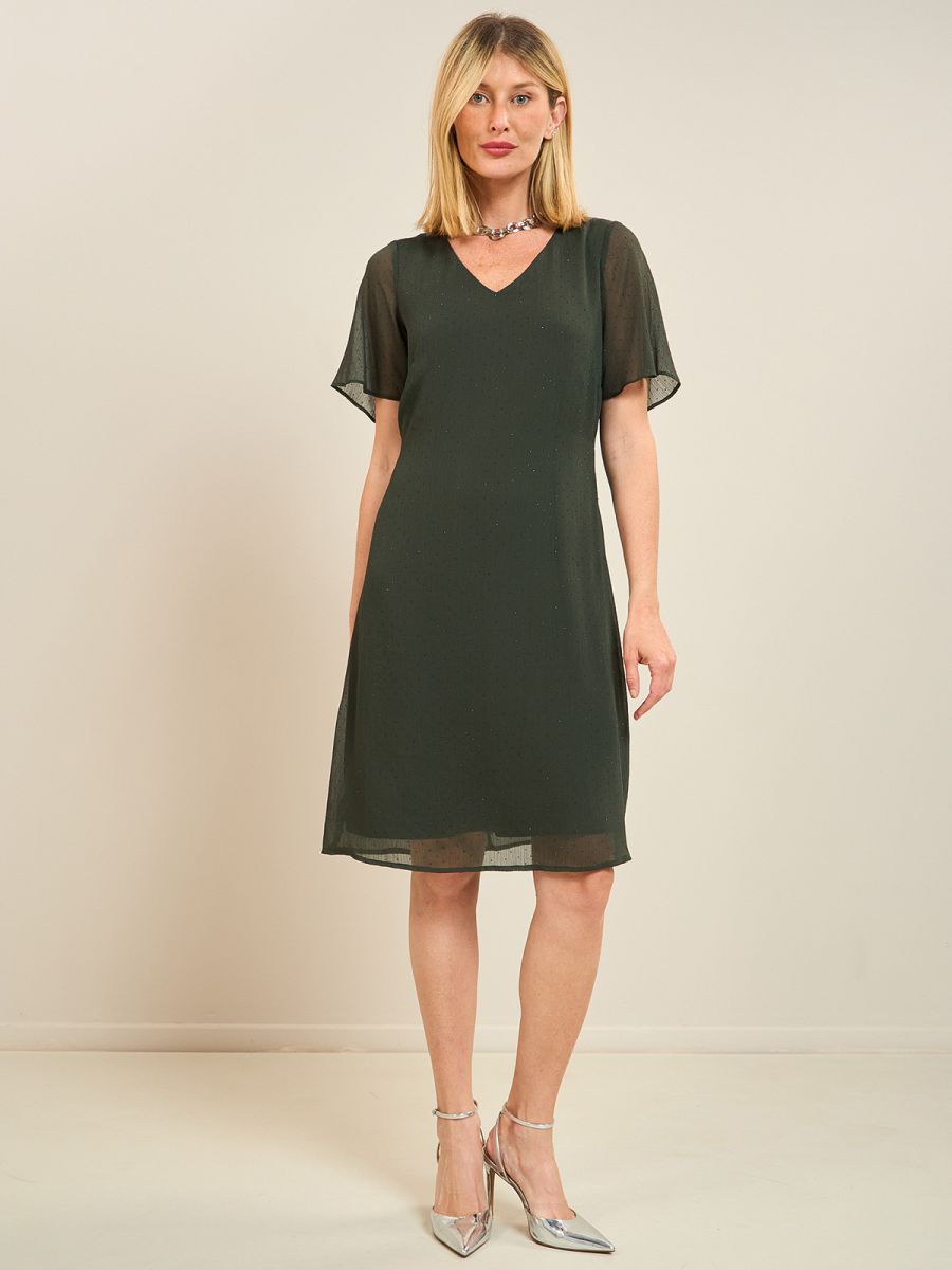 שמלת ערב שיפון יהלומים