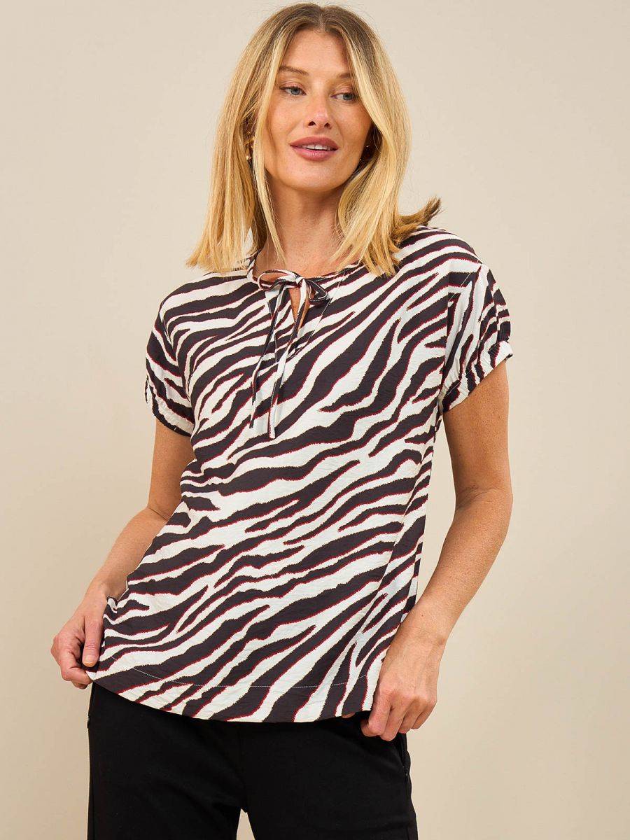 חולצה מודפסת קימונו