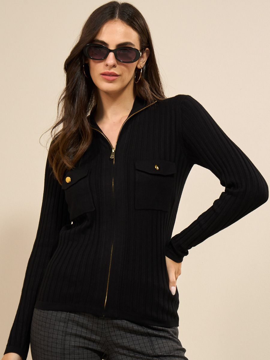 קרדיגן פרומו עם רוכסן