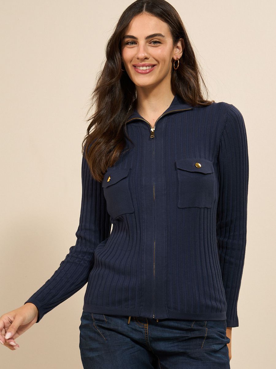 קרדיגן פרומו עם רוכסן