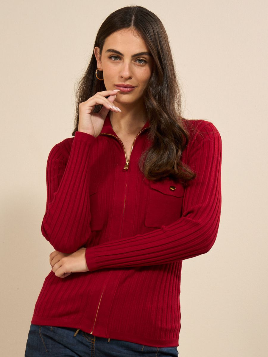 קרדיגן פרומו עם רוכסן