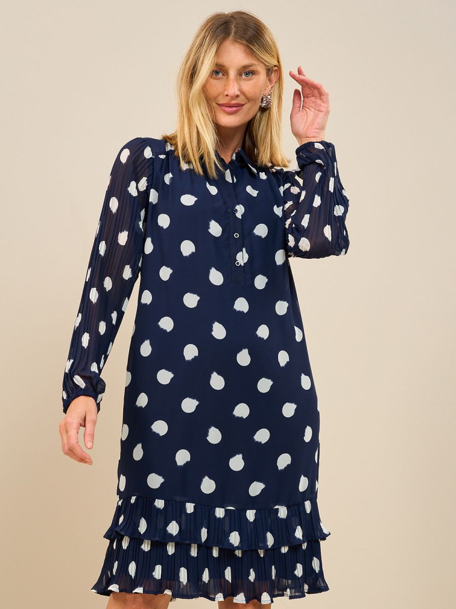 שמלת שיפון מודפסת