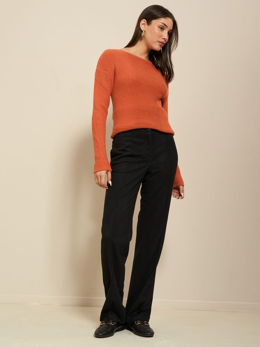 מכנסי דמוי סווד ען גומי