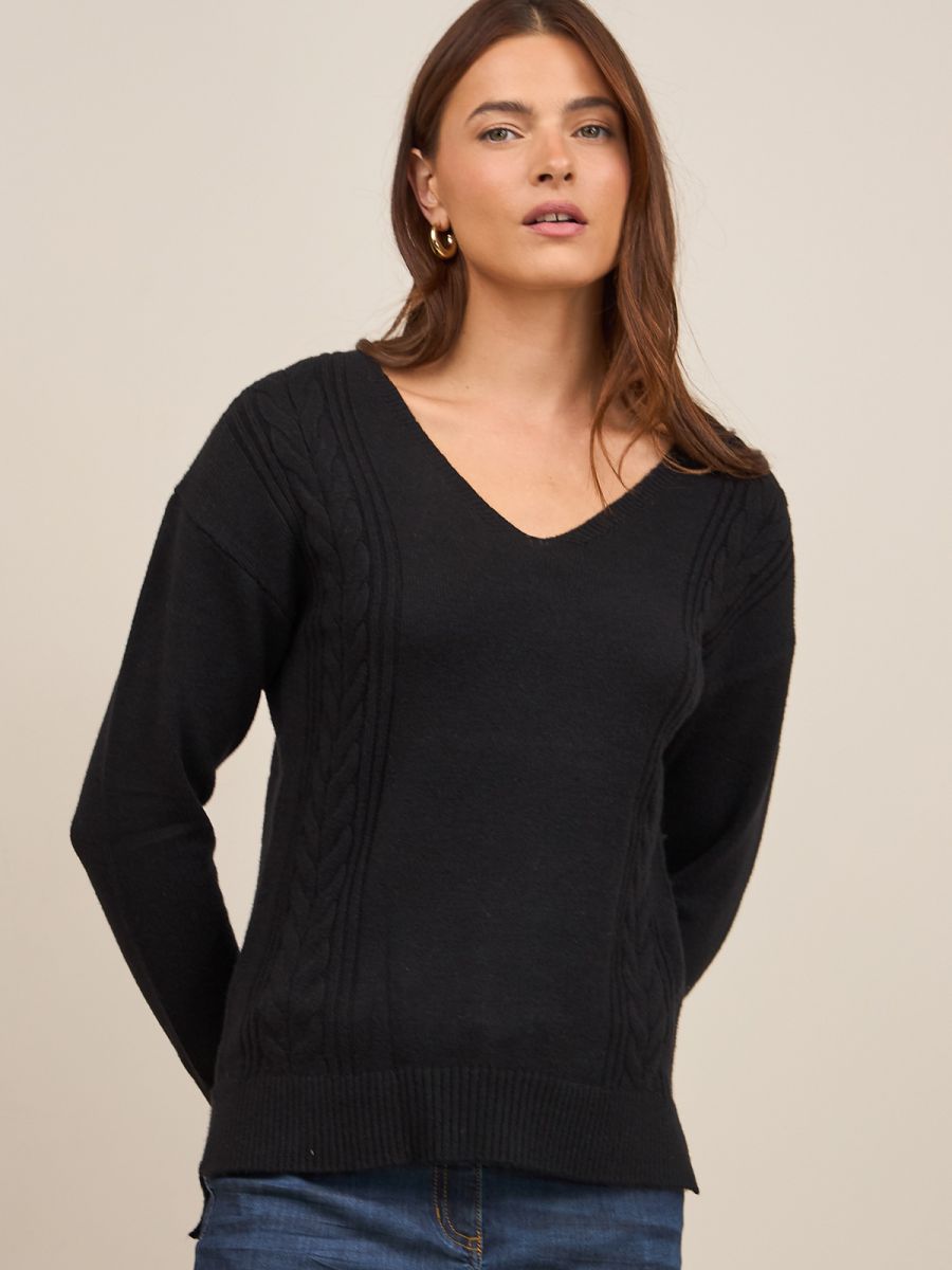 סריג טוניקה ו מחשוף V