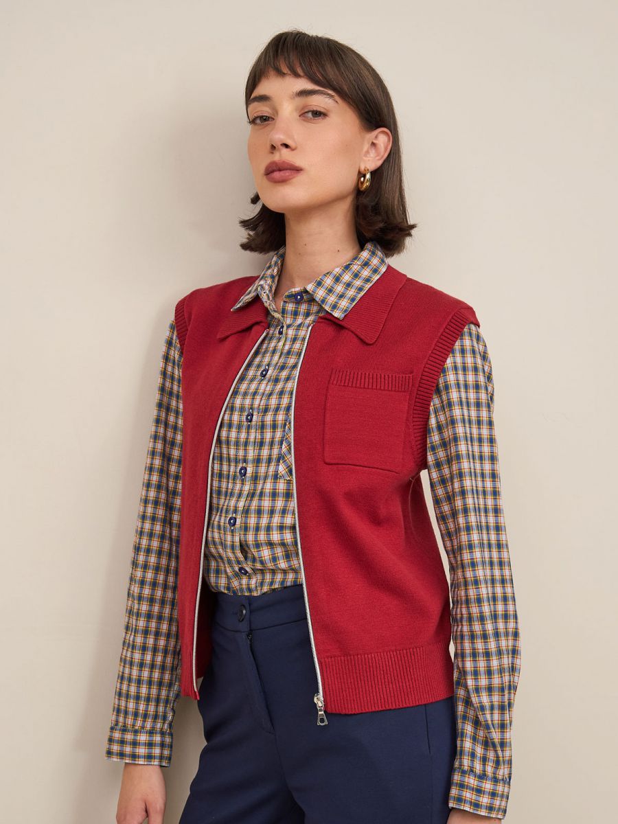 קרדיגן בלי שרוולים