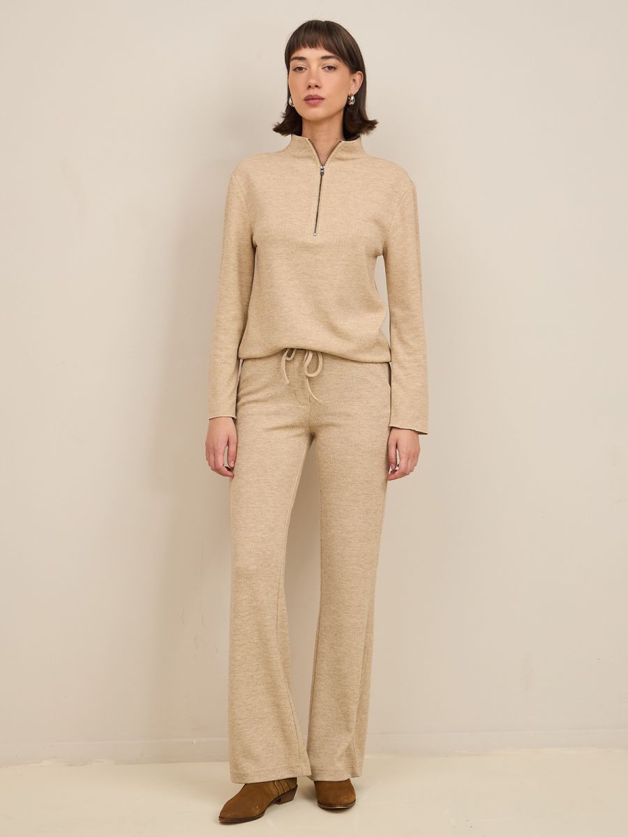 מכנסי סריג עפ קשירה