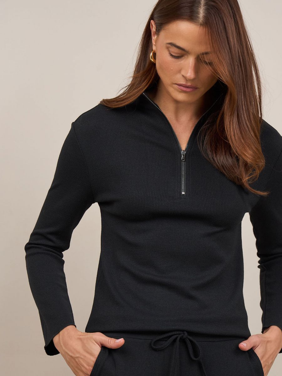 סריג 1/2 גולף עם רוכסן