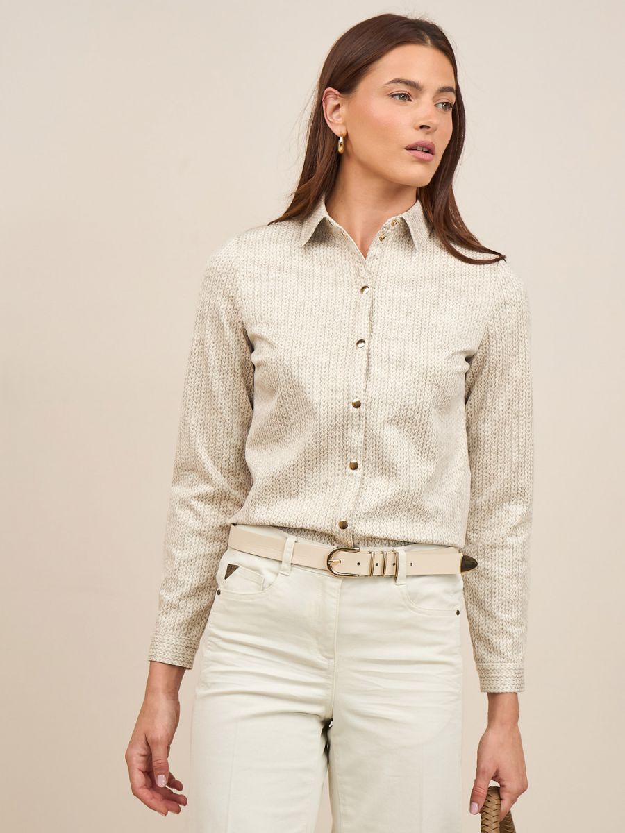 חולצת סווד מודפסת