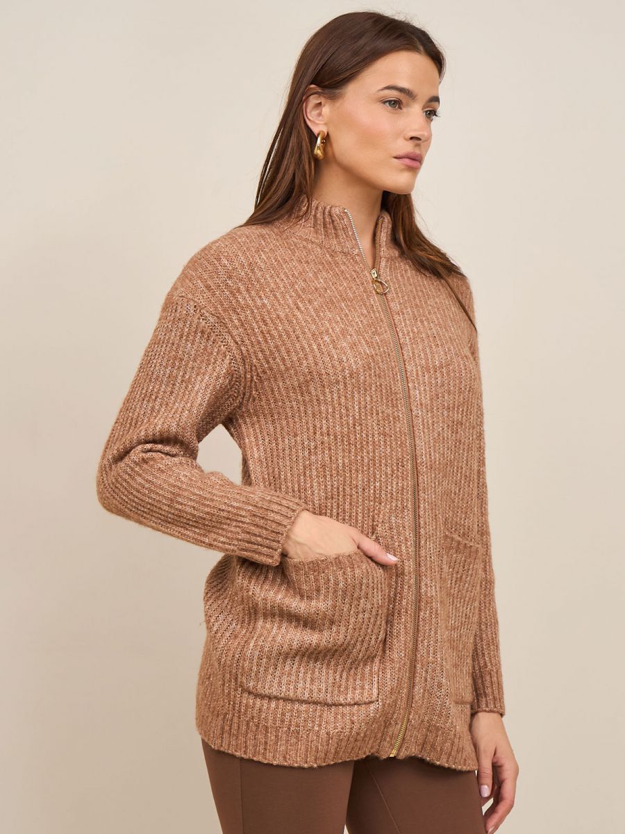 קרדיגן- גולף עם רוכסן