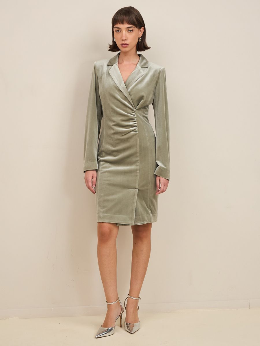 שמלת  קטיפה מעטפה