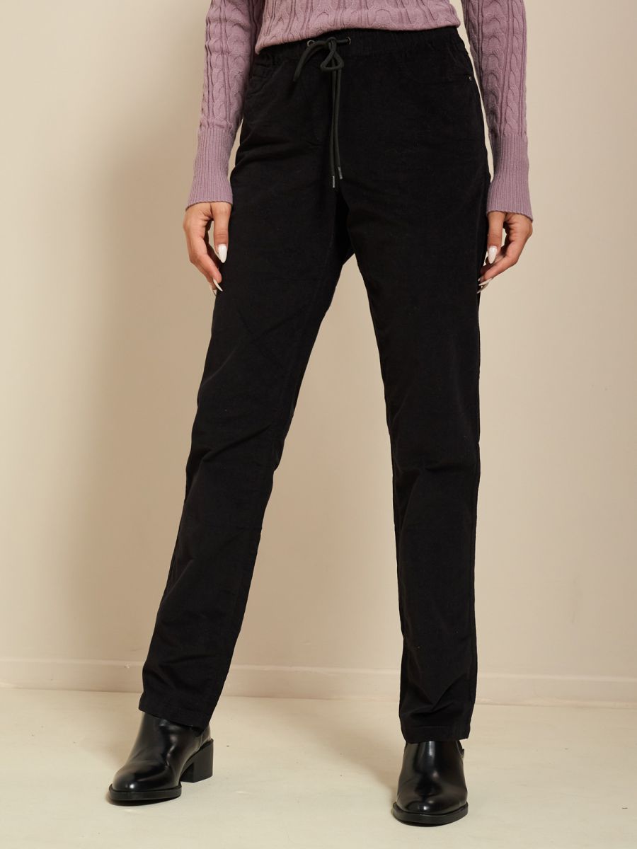 מכנסי קורדורוי עם גומי