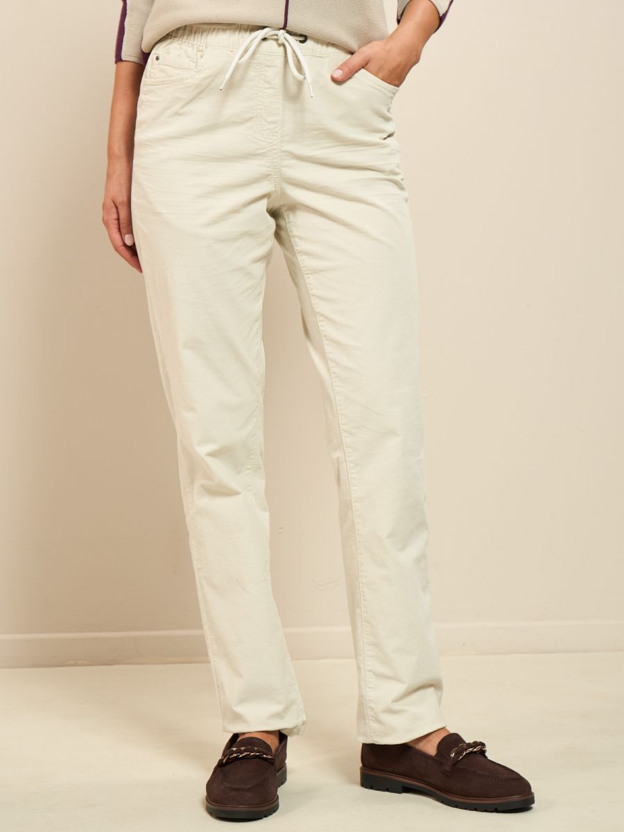 מכנסי קורדורוי עם גומי