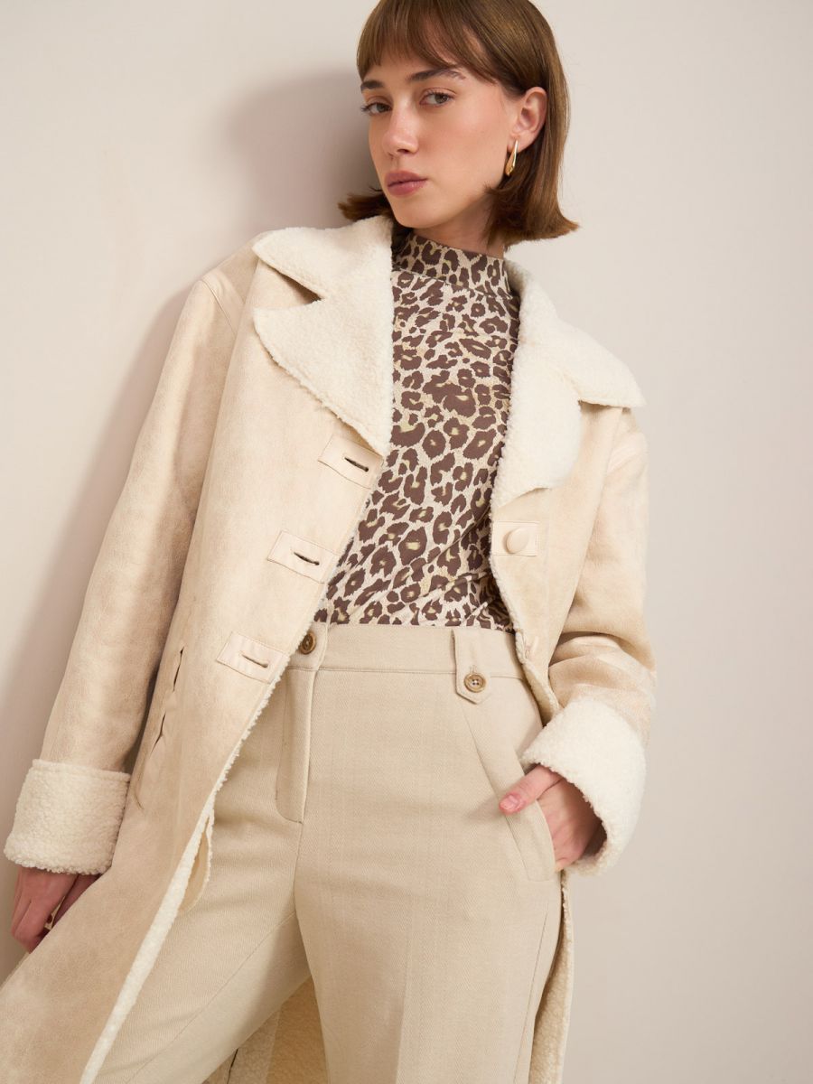 מעיל פרווה ארוך