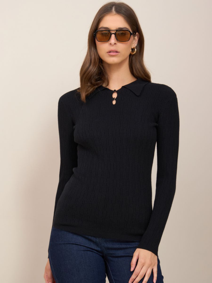 סריג ריב עם צווארון