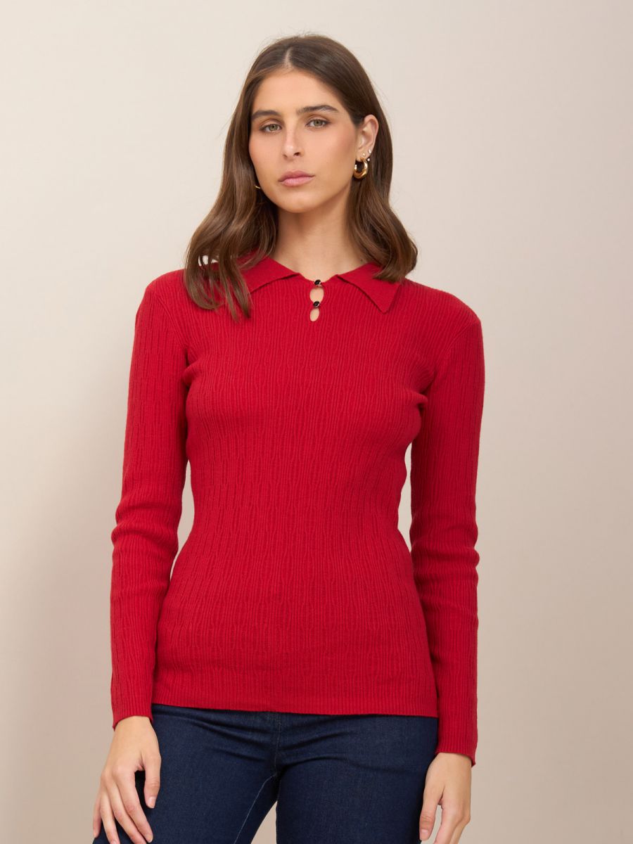 סריג ריב עם צווארון