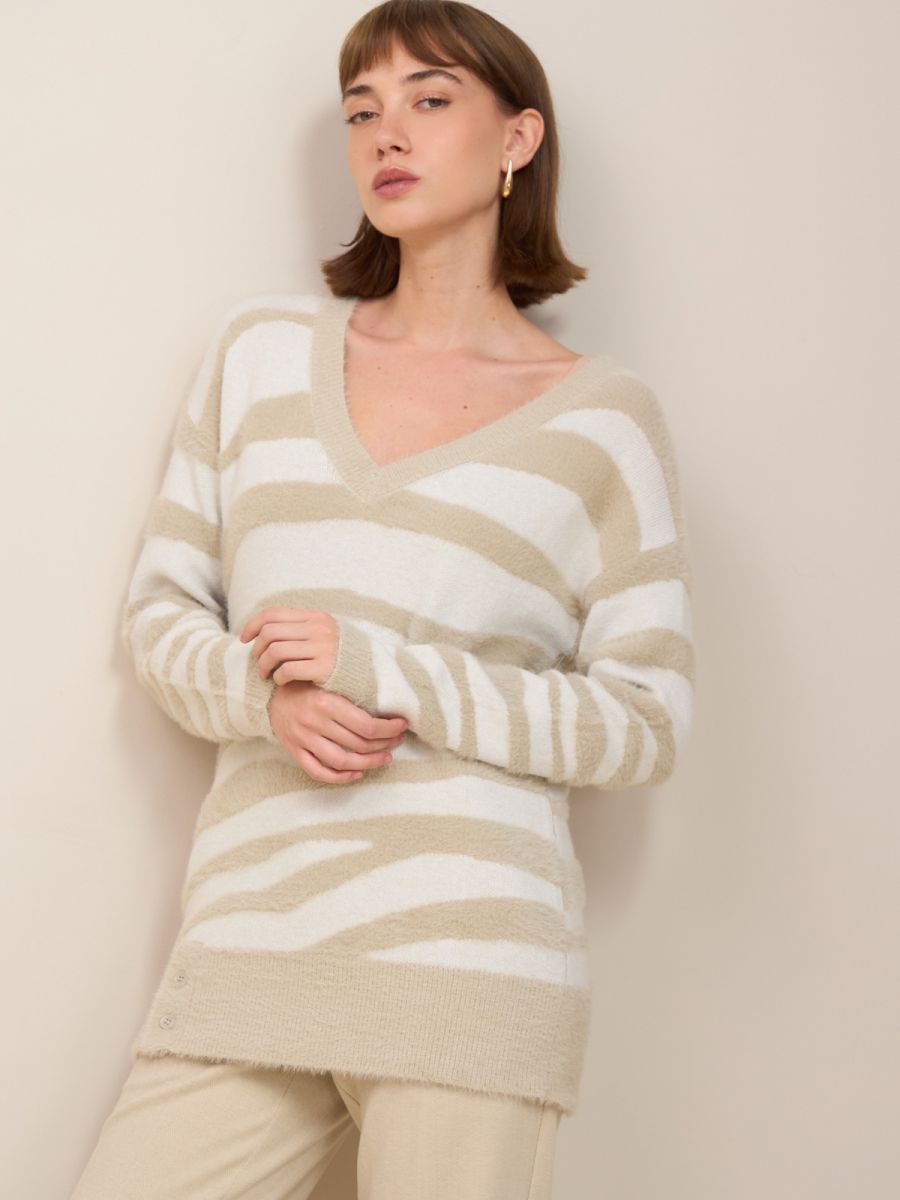 סריגי ג’קארד זברה