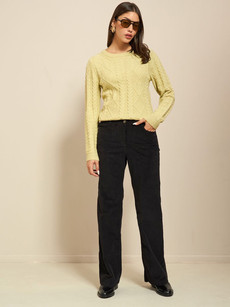 מכנסי קורדרוי מתרחבים