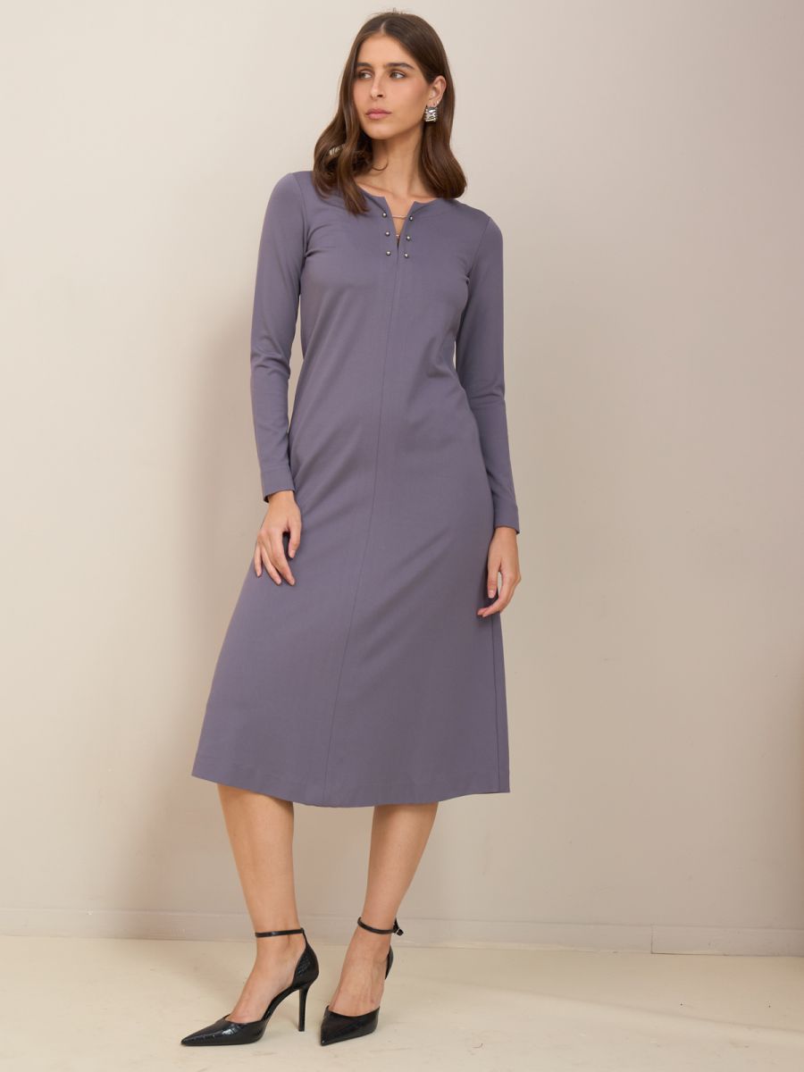 שמלת ג’רסי מאובזרת