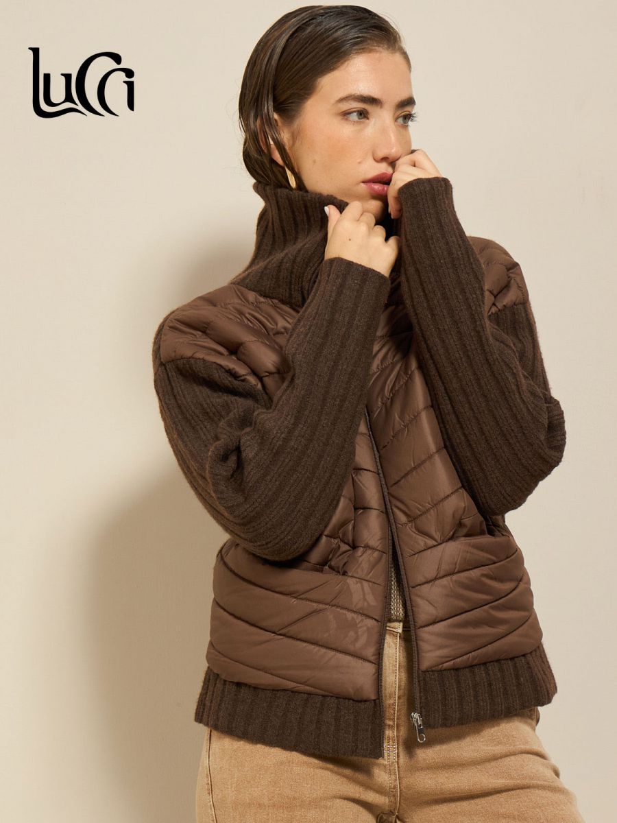 קרדיגן שילוב ניילון