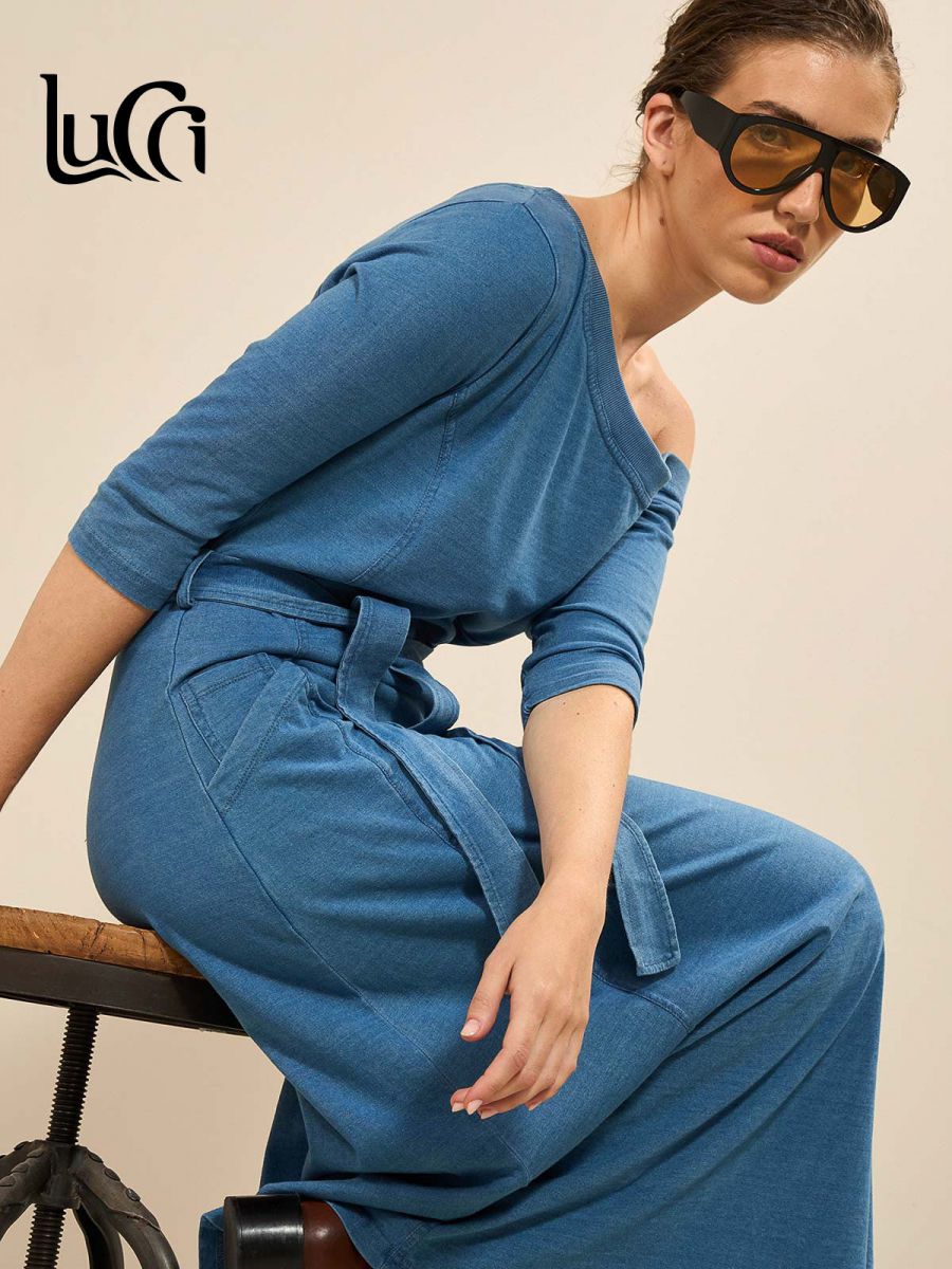 שמלת מחשוף אסימטריLBC