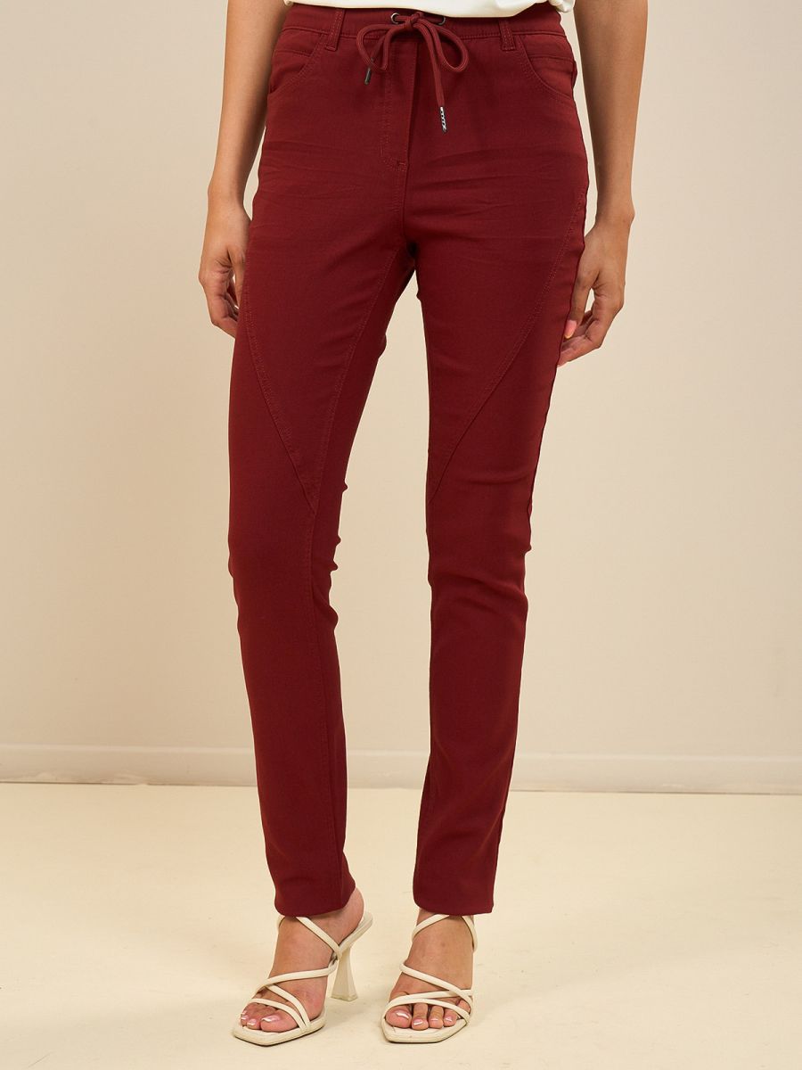 מכנסי דריל מטוסים עם גומ