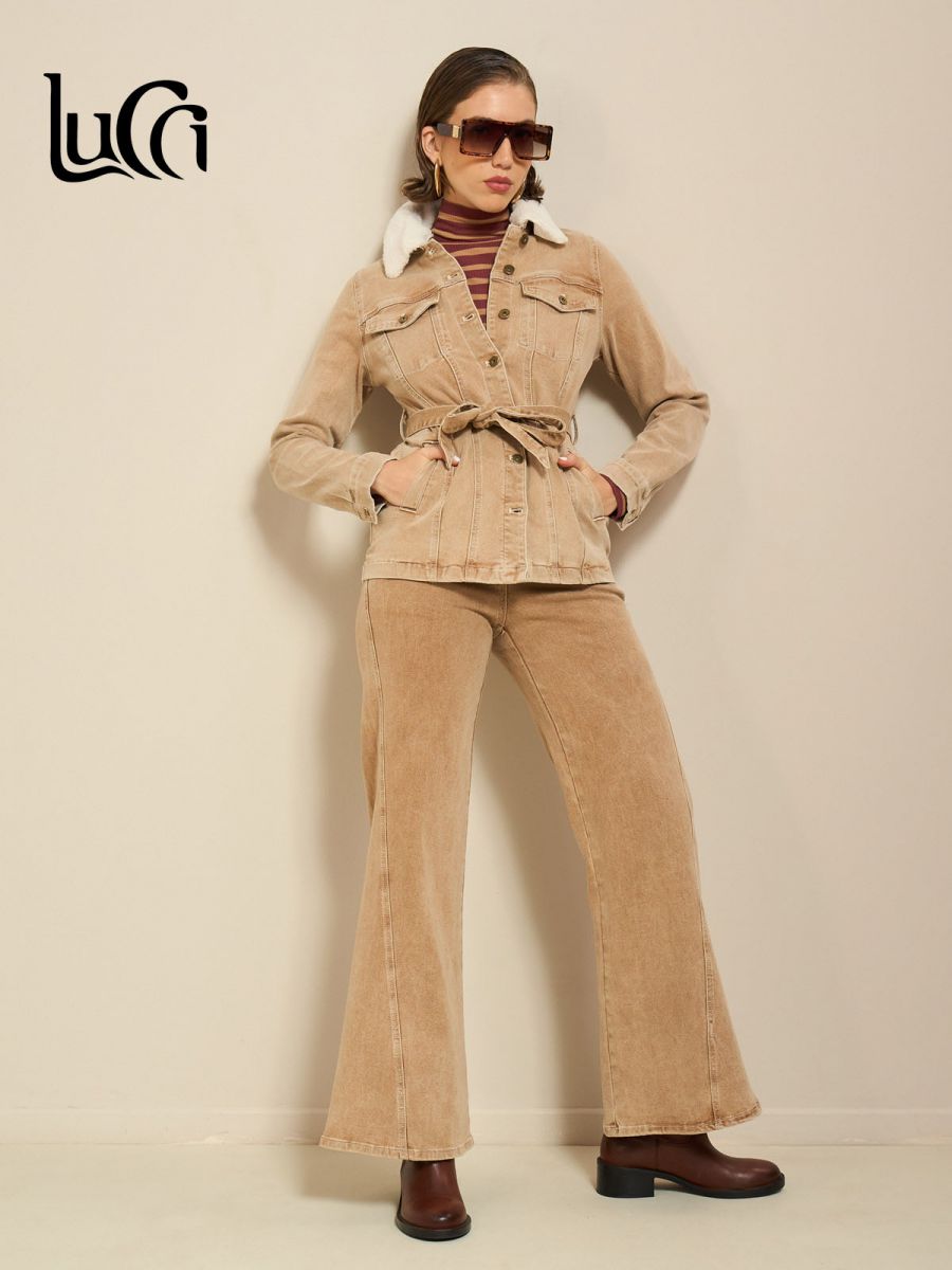 מכנסי דריל מתרחבים LBC