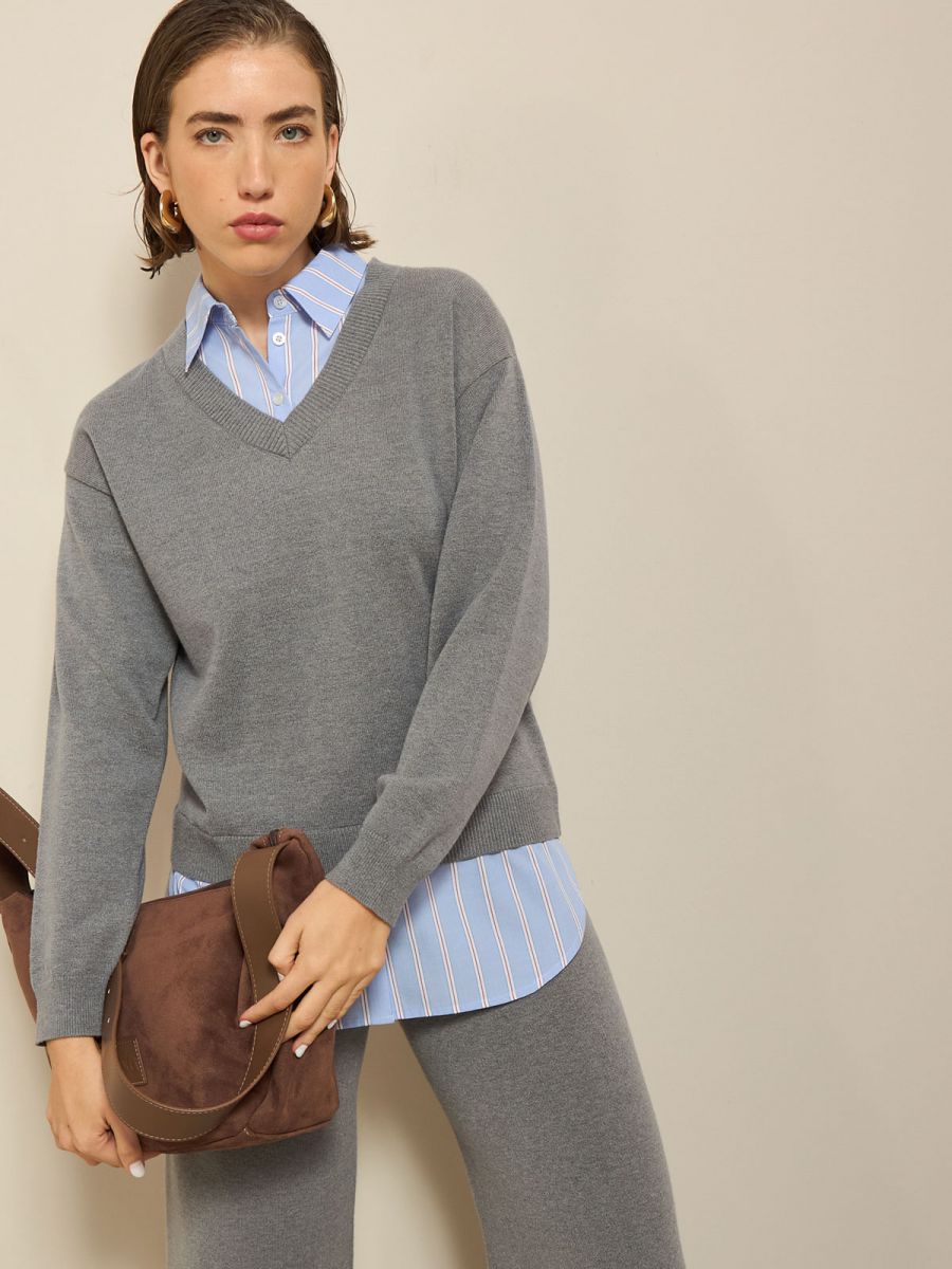 סריג שילוב חולצה