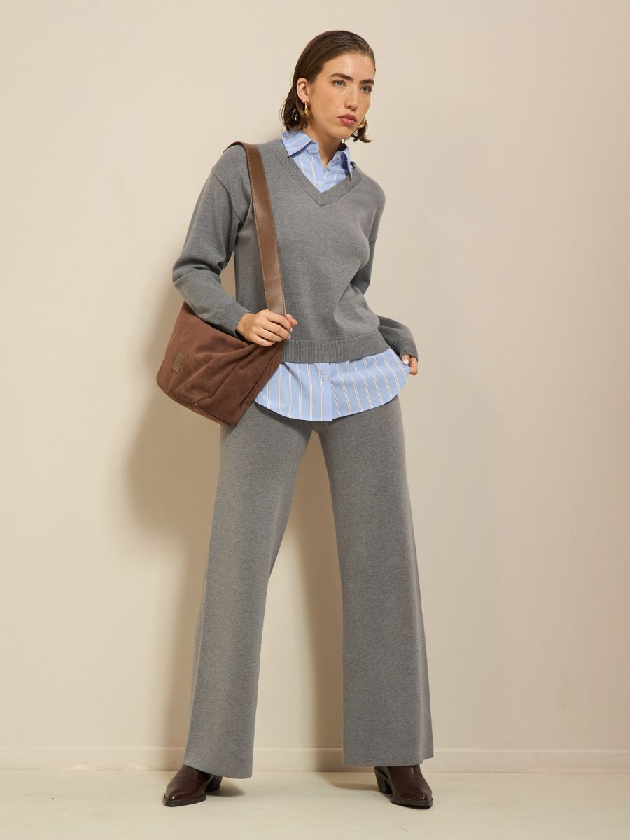 מכנסי חליפת סריג