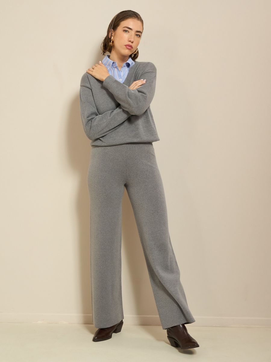 מכנסי חליפת סריג