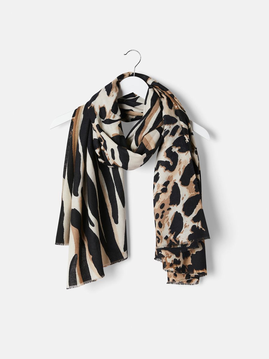 צעיף רך כתמי נמר