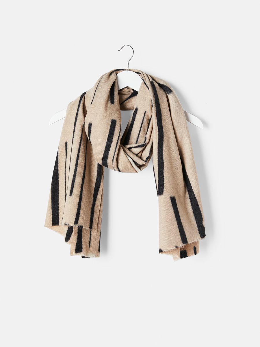 צעיף פסים מופשטים