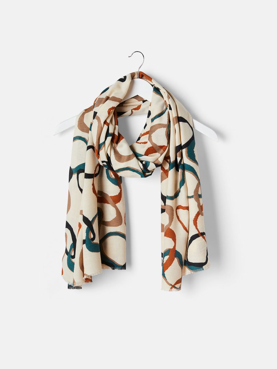 צעיף עיגולים מאויירים