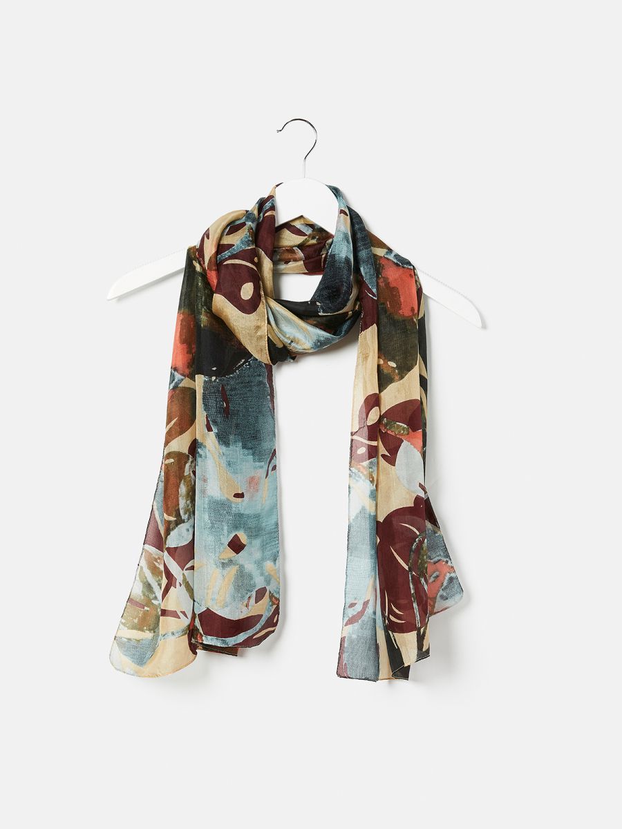 צעיף משי מופשט