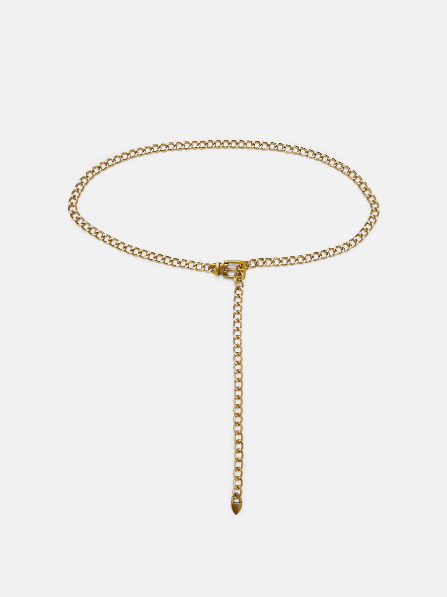 חגורת שרשרת אבזם חגורה