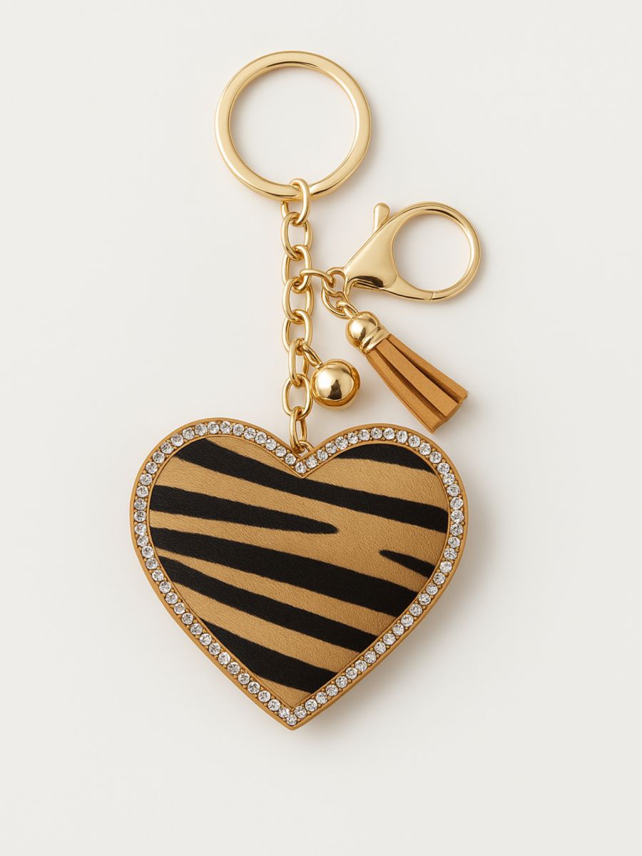 חזיק מפתחו לב טיגריס