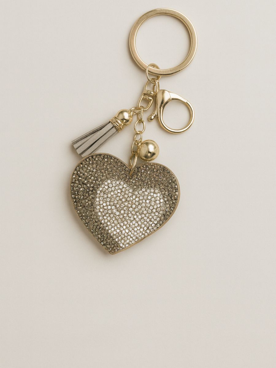 מחזיק מפתחות יהלומי לב