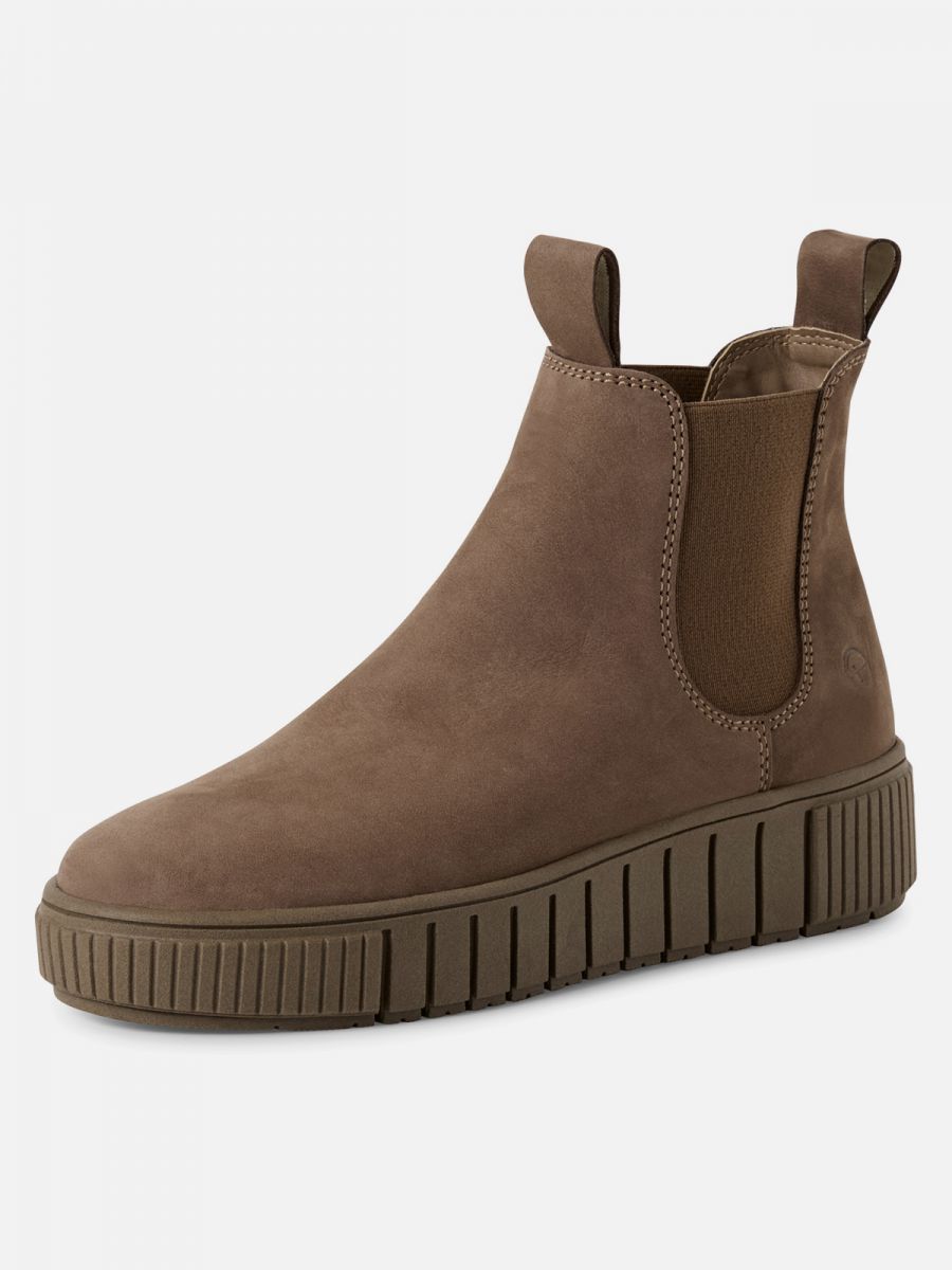 מגפונים סופר טרנד. צבע חום בז’. תמריס TAMARIS.