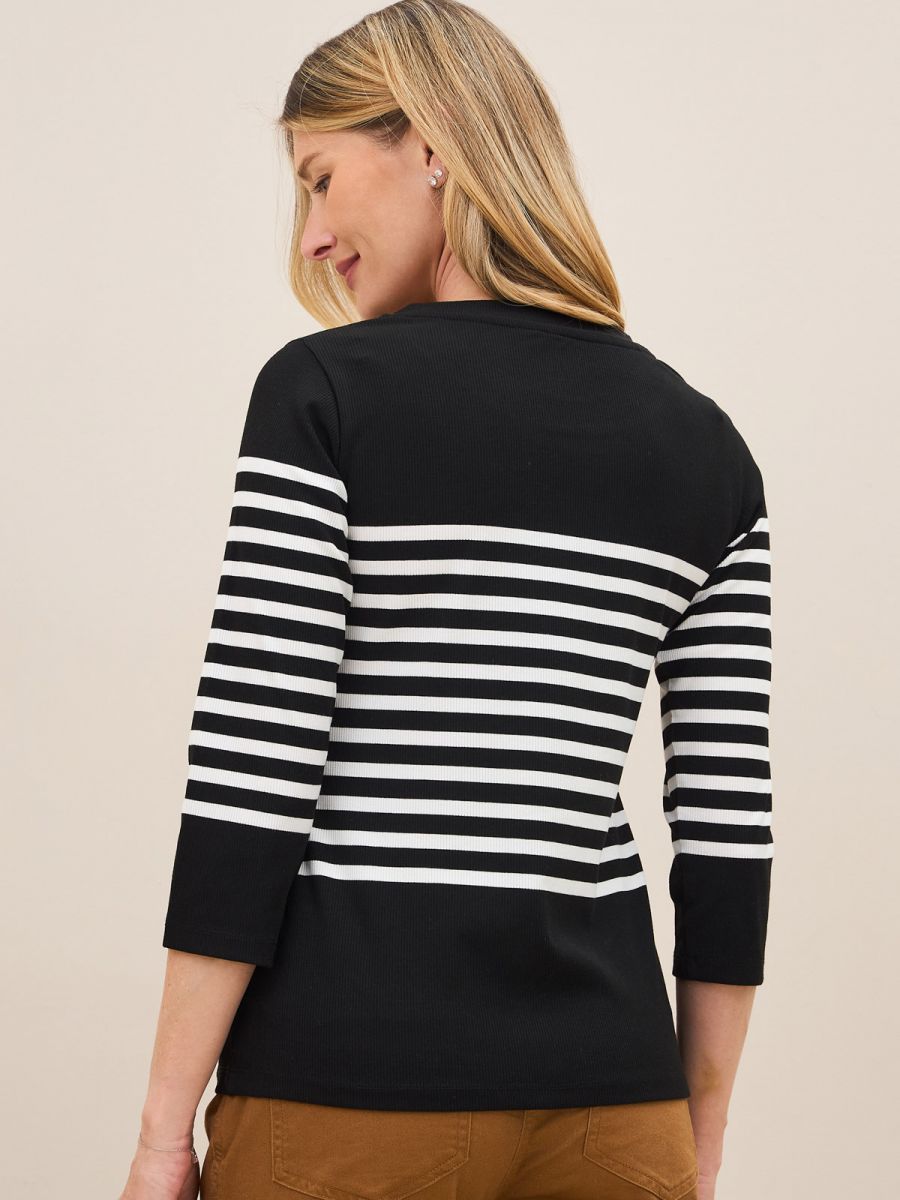 פרומו ריב פסים כפתורים