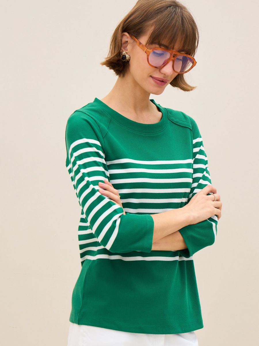 פרומו ריב פסים כפתורים