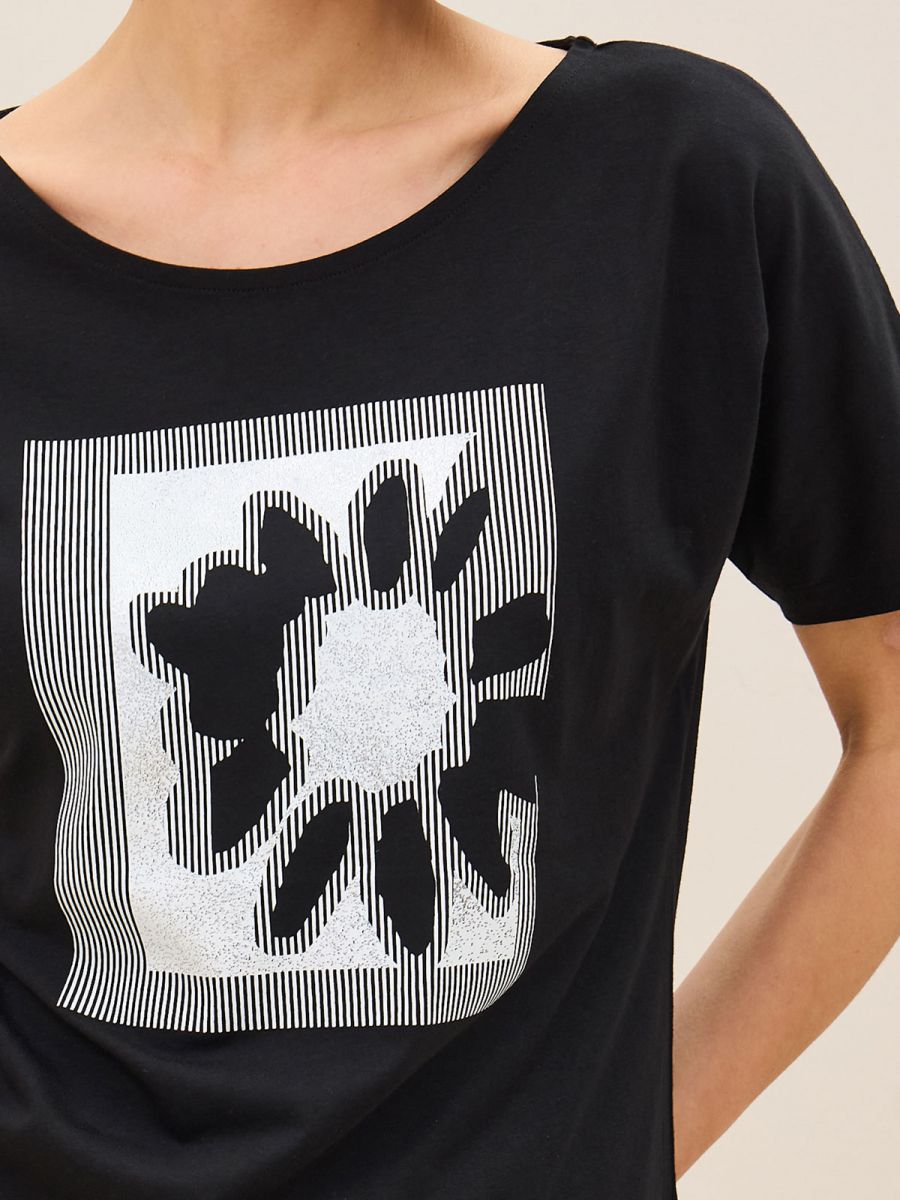 פרומו טישרט דפוס פרח