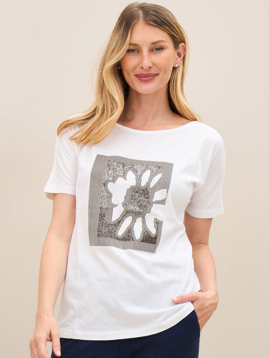 פרומו טישרט דפוס פרח