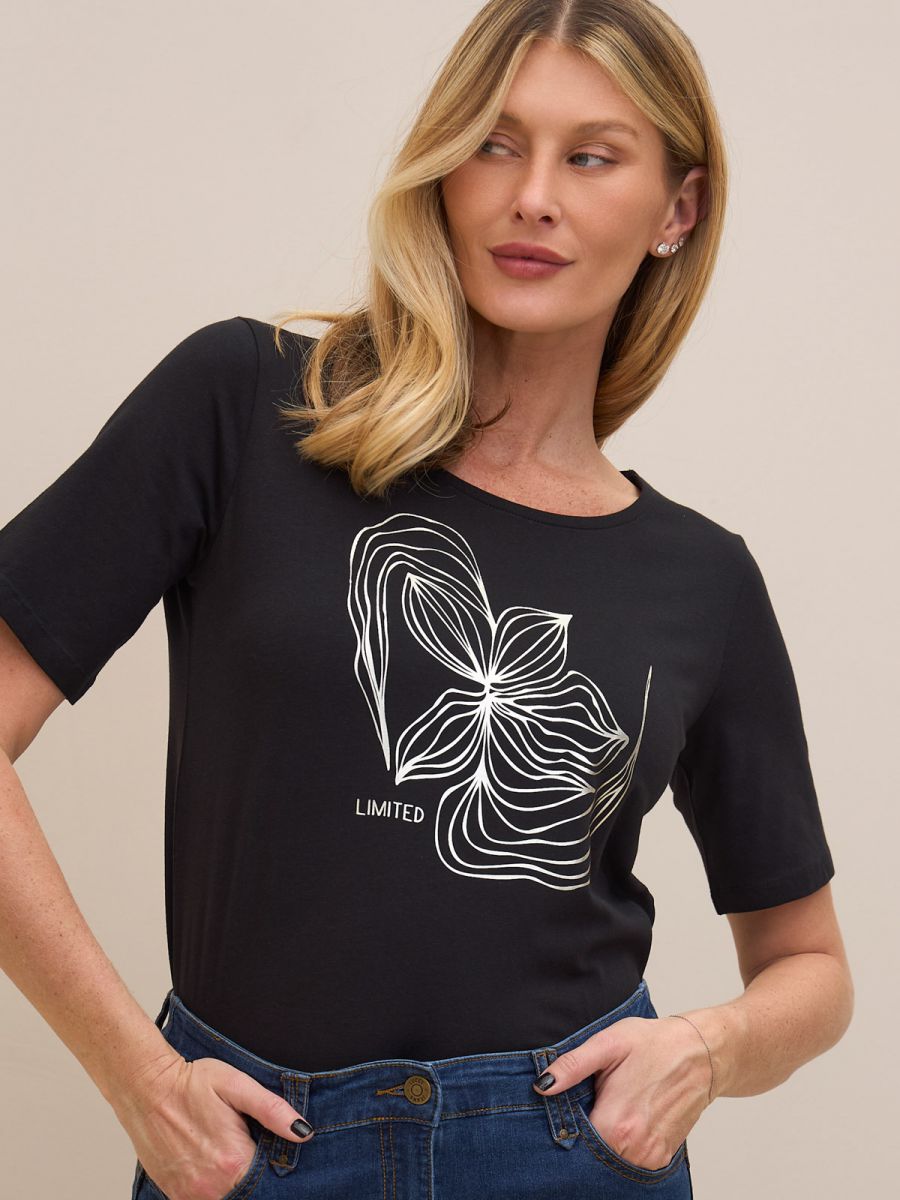 טישרט פרומו דפוס זהב