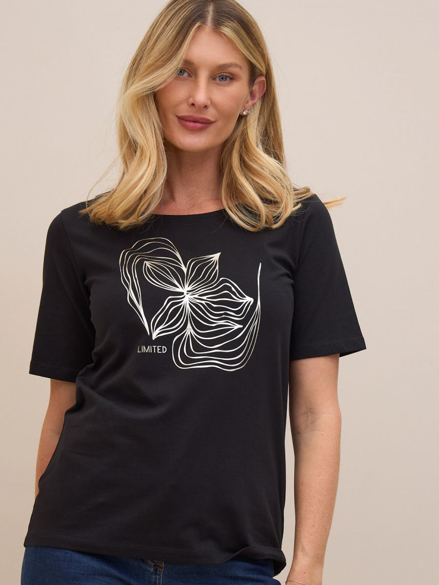 טישרט פרומו דפוס זהב