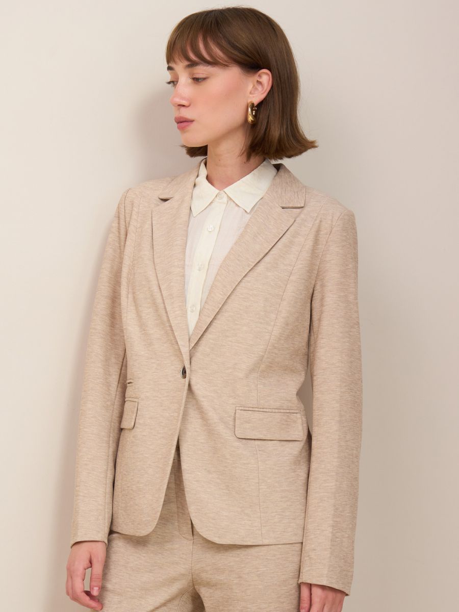 בלייזר ג’רסי ארוך