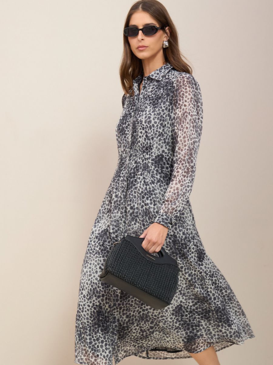 שמלת  דפוס נמר