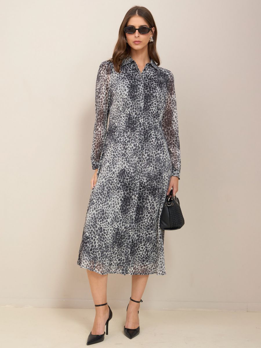 שמלת  דפוס נמר